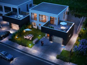 Marius_Front View Night_Exterior