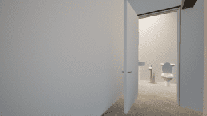 Baðherbergi endarými